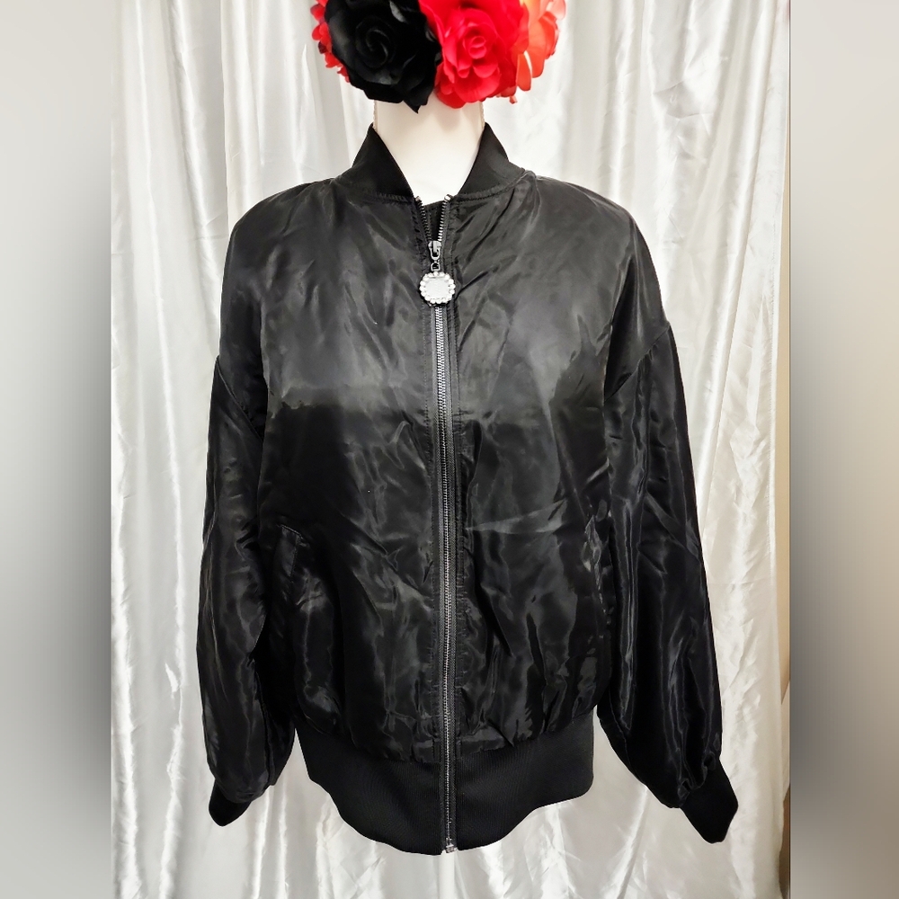 Guess Black Bomber Jacket